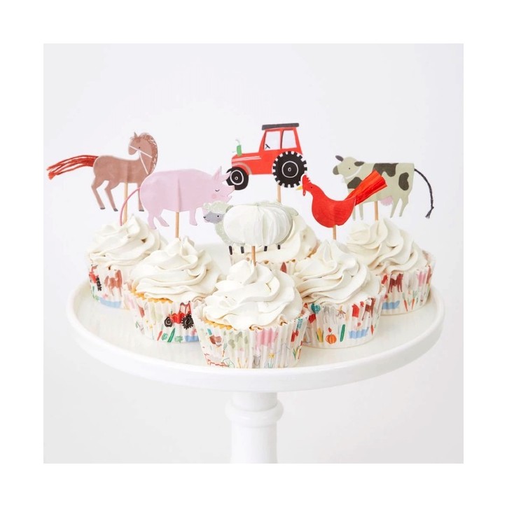 Meri Meri On the Farm Cupcake Set 24 Stück MM-203294