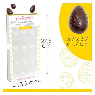 ScrapCooking Professional Chocolate Easter Eggs Mold 27cm VE-SC6753