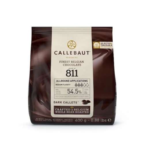 Callebaut 811 Chocolate Callets 53.8% Dunkel, 400g