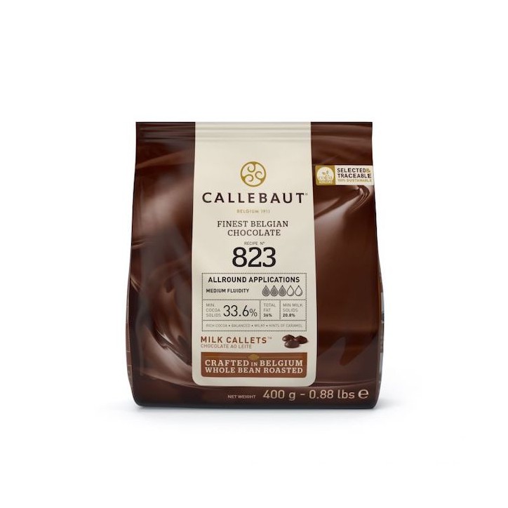 Callebaut Schokolade Callets Milch Zartbitter 33.6% 400g CS-CB556209