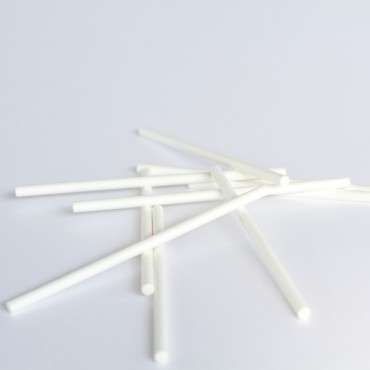 114mm White Paper Lollipop sticks 25pcs