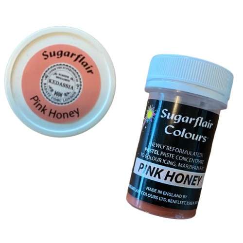 Sugarflair Lebensmittelfarbe Paste Pastell Rosa Honig - Pink Honey, 25g