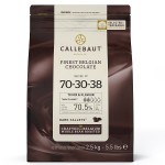 Callebaut 70-30-38 Chocolate Callets 70.5% Extra Dark, 2.5kg