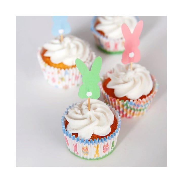 Anniversary House Osterhasen Cupcake Topper Pastell 12 Stück AH-J127