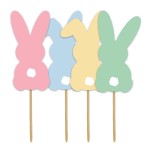 Anniversary House Oster Bunny Cupcake Topper, 12 Stück