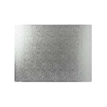 FunCakes Cake Board Oblong 40,5 x 30,5 cm - Silver