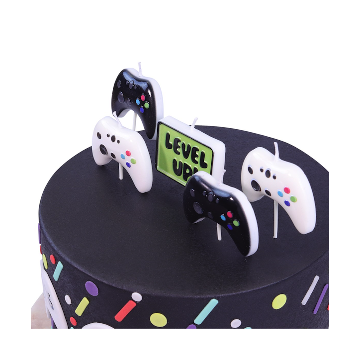 PME Gaming Birthday Candles Consoles Black-White PME-CA153