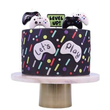 PME Gaming Birthday Candles Consoles Black-White PME-CA153