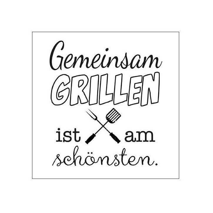 Ambiente Servietten Gemeinsam Grillen 20 pcs 33cm AMB-13316420