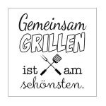 Ambiente Gemeinsam Grillen Servietten, 20 Stück