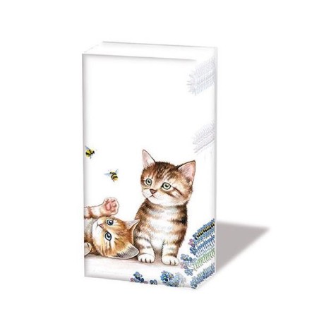 Ambiente Handkerchiefs Hdkf Cats Bees 10 pcs AMB-12212885