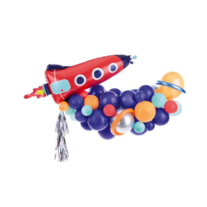 Partydeco Raketen Ballongirlande 76-teilig 154cm PD-GBN9