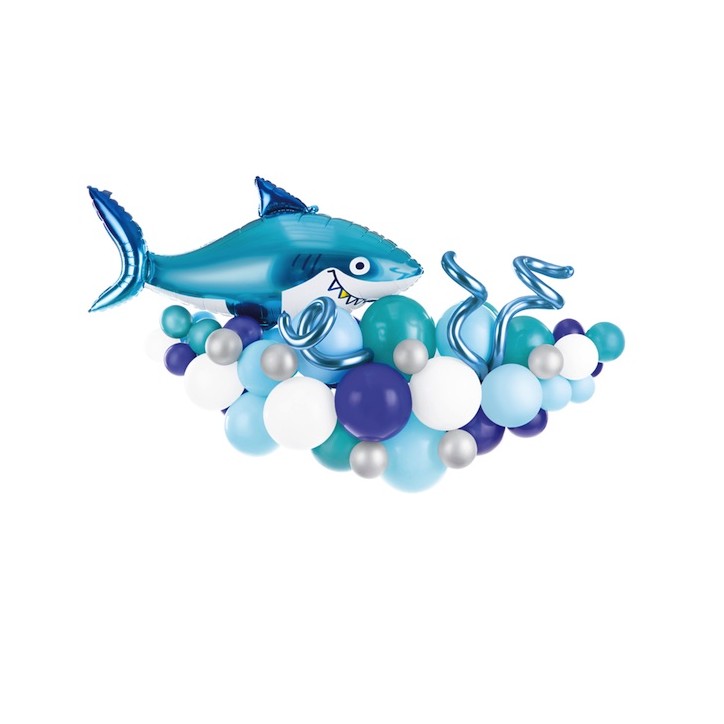 Partydeco Balloon Garland Shark Sea Life 150cm PD-GBN10