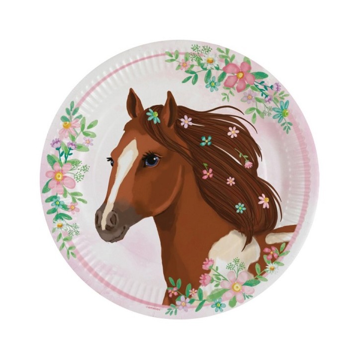 Horse Party Plates - Beautiful Horses Party Collection by Amscan