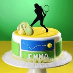 Modecor Cake Topper Tennis Player Woman, 12cm