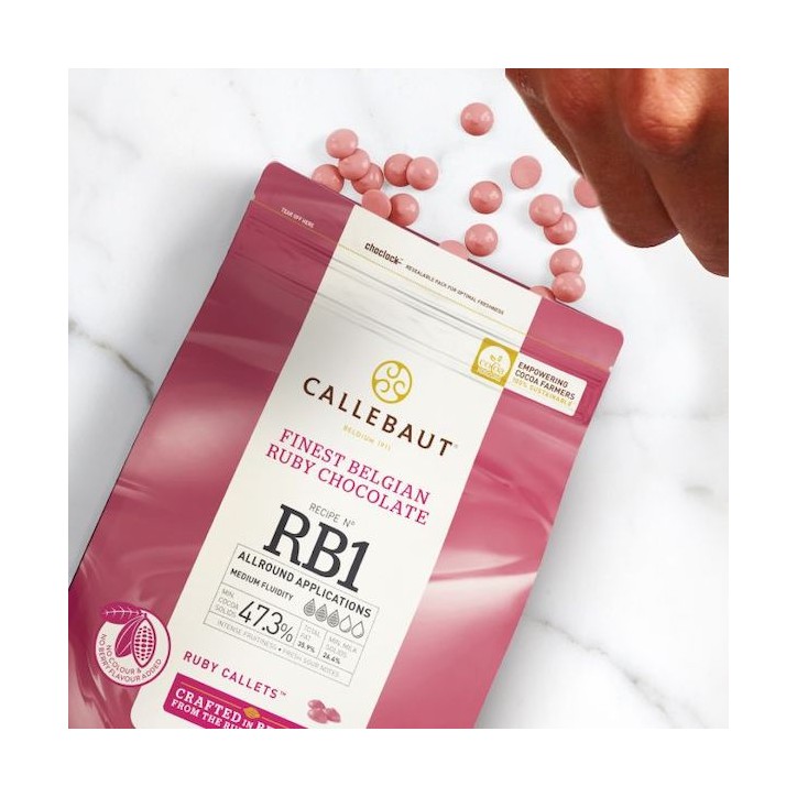 Callebaut Schokolade Callets Ruby 47.3% 400g CS-CB645859