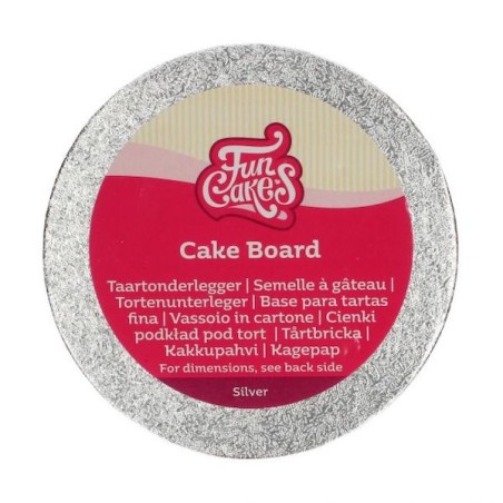 FunCakes Tortenplatte Silber 10cm 4mm CS-F80600