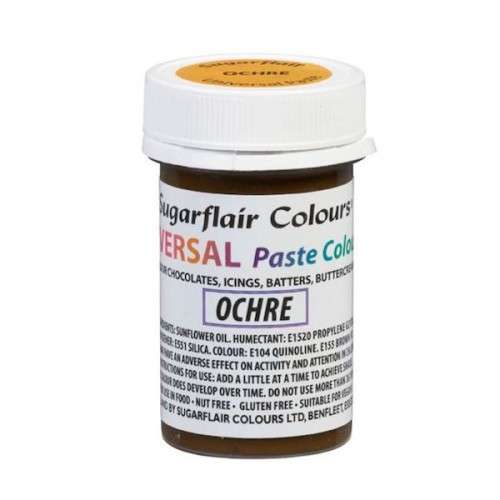 Sugarflair Universalpastenfarbe OCHRE - Ocker, 22g