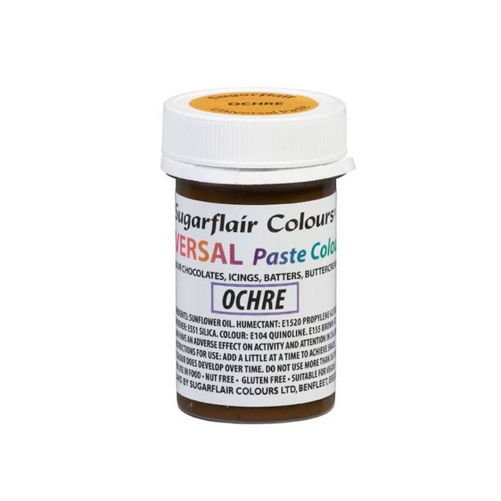 Sugarflair Universal Paste Color Ochre 22g CS-A6603