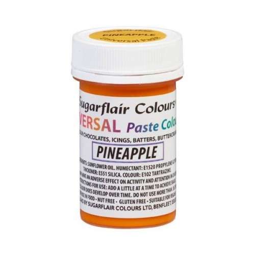 Sugarflair Universal Paste Colour Pineapple Yellow, 22g