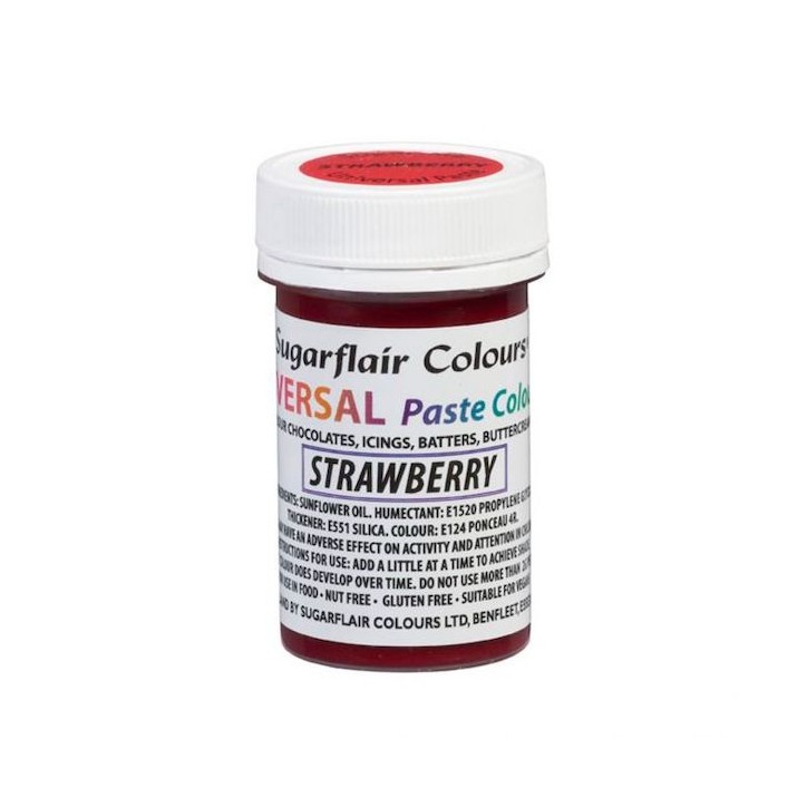 Sugarflair Universal Paste Color Strawberry Red 22g CS-A6606