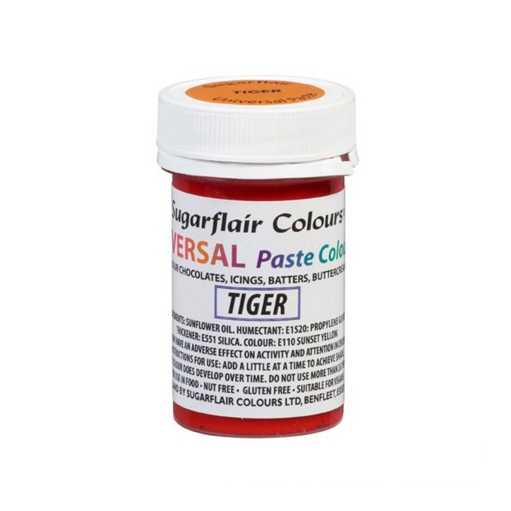 Sugarflair Universal Paste Color Tiger 22g CS-A6607