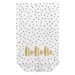 Zischka 14.5x23.5cm Cookie Bags Hohoho Gold-Black, 10 pcs