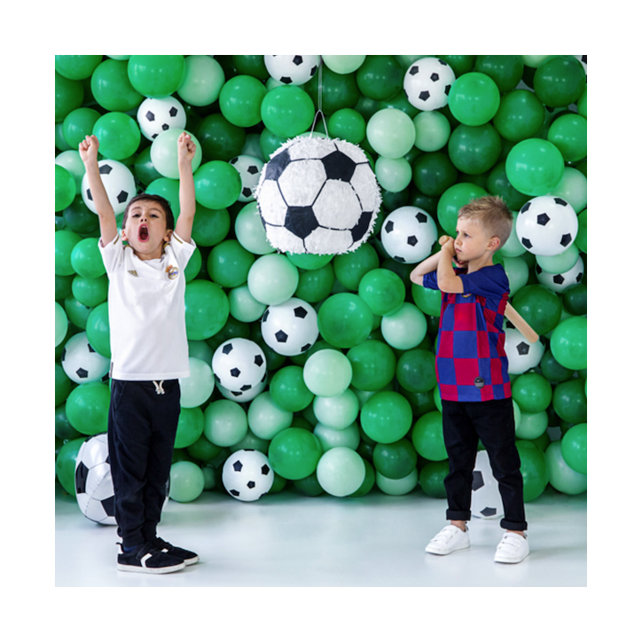 PartyDeco Fussball Pinata 35cm Schwarz-Weiss PD-PIN12