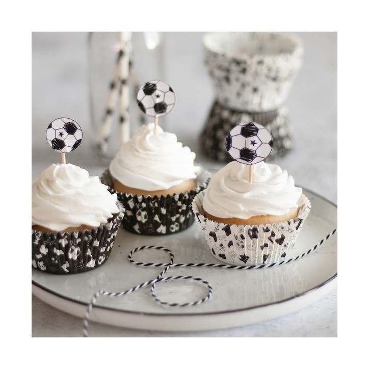 Städter Soccer Cupcake Paper Cases 5cm 50pcs ST-337480