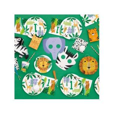 Unique Party Animal Safari Paper Plastes 22cm UP-73925EU