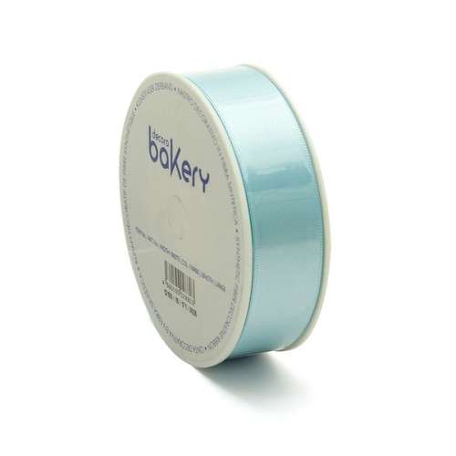 Decora Double Satin Ribbon Coil Light Blue, 25mm x 25m