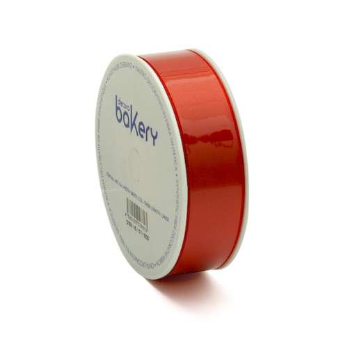 Decora Double Satin Ribbon Coil Coral, 25mm x 25m