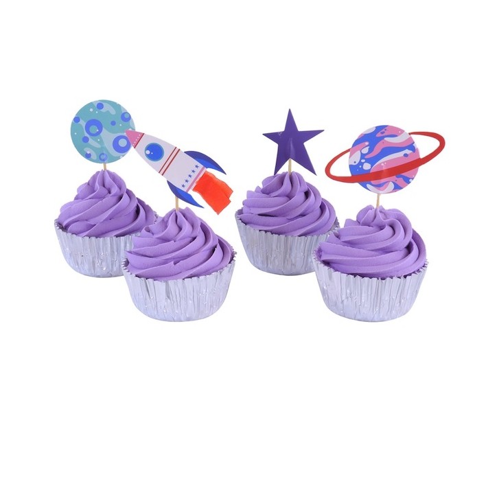 PME Cupcake Set Out of this World Space 24 Pieces PME-CUT24