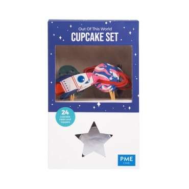 PME Cupcake Set Out of this World Space 24 Pieces PME-CUT24