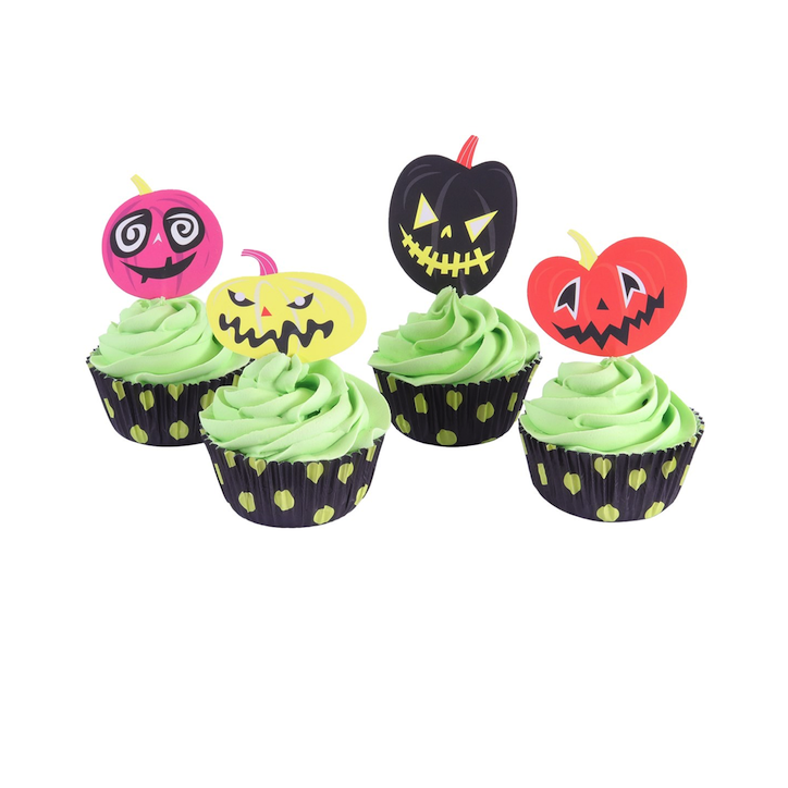 PME Cupcake Set Spooky Halloween Pumpkins 24 Pieces PME-CUT26