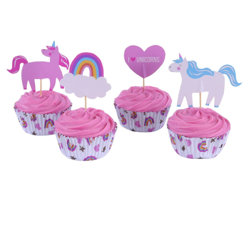 PME Cupcake Set I love Unicorns, 24 Stück