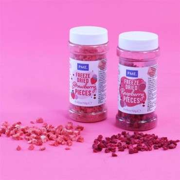 PME Freeze-Dried Raspberry Pieces 12g PME-FD633