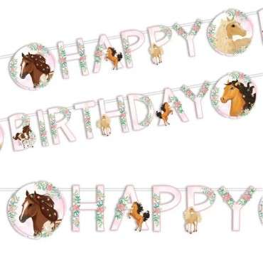 Pferde Partykette Happy Birthday Beautiful Horses 9909878