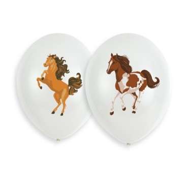 Pferde Luftballons - Partydekoration Pferde - Beautoful Horses Latexballons 6 Stück - Amscan 9909881