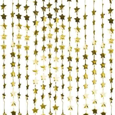 Ginger Ray Gold Foil Stars Backdrop Curtain 120x200cm GR-POP-418