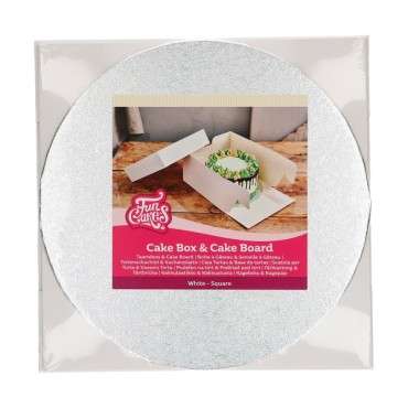 FunCakes Cake Box & Round Cake Board (3mm) 25x25x15 cm