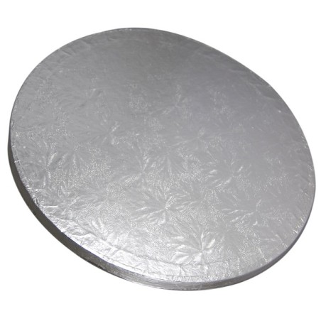 Cake Board rund silber 15cm - Tortenplatte Einweg