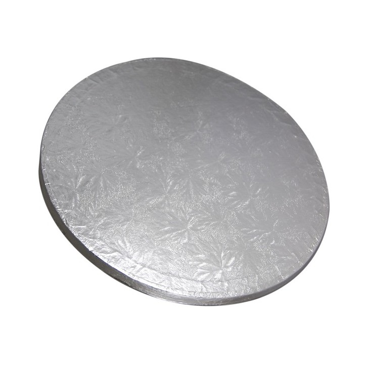 Cake Board rund silber 15cm - Tortenplatte Einweg