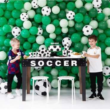 6 Soccer Party Cups - Football Partyware - Soccer Tableware - Soccer Party Supplies