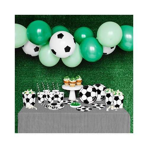 PartyDeco Fussball Partydeko Set, 60-teilig