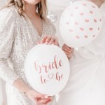 PartyDeco Bride to Be Polterabend Balllon Bundle 6 Stück