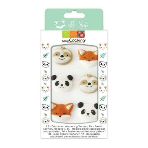 ScrapCooking Sugar Piping Set Sweet Animals, 6 pcs