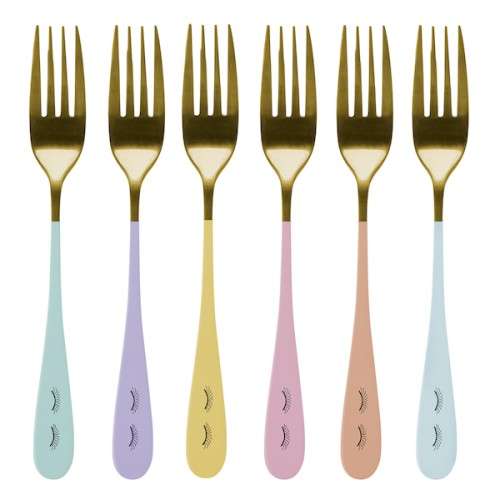 Miss Etoile Desert Forks Gold-Top Eyes, 6 pcs