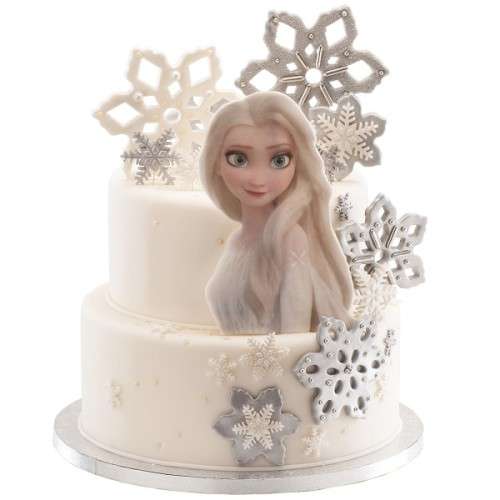 deKora Frozen Elsa Silhouette Waferpaper Kuchendekor