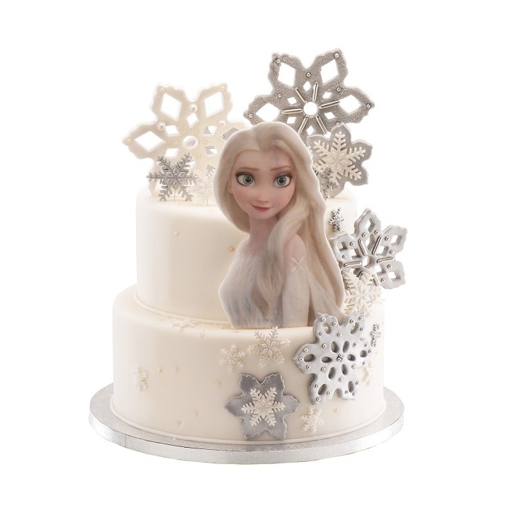 Wafer Decoration Frozen II - Dekora Elsa Silhouette Cake Decoration